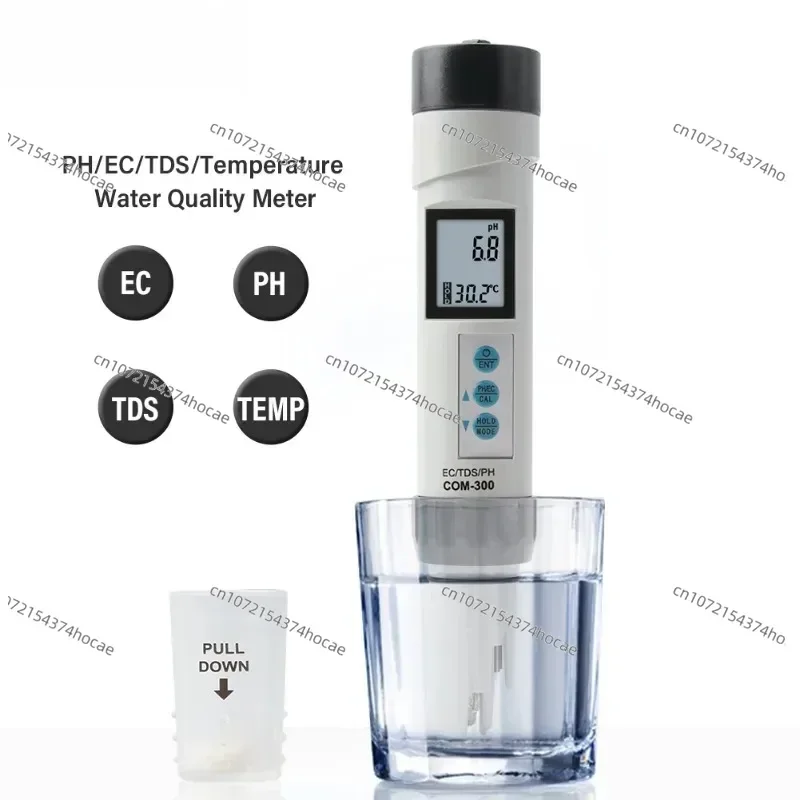 HM Digital 4 in 1 EC /TDS /Temperature/ PH Meter Tester Waterproof With ATC Calibration And Data Hold Tool COM-300
HM Digital 4 in 1 EC /TDS /Temperature/ PH Meter Tester Waterproof With ATC Calibration And Data Hold Tool COM-300