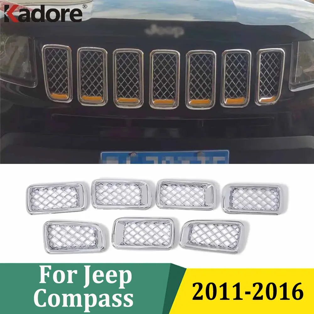 For Jeep Compass 2011 2012 2013 2014 2015 2016 Front Center Grilles Covers Trim Radiator Racing Grill Frames Car Accessories
For Jeep Compass 2011 2012 2013 2014 2015 2016 Front Center Grilles Covers Trim Radiator Racing Grill Frames Car Accessories