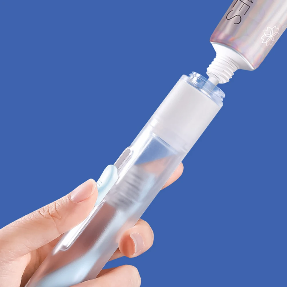1pc Portable Toothbrush Case 2-In-1 Travel Tooth Cleaning Tool Leakproof Toothpaste Holder Foldable Lightweight Sky-Blue
1pc Portable Toothbrush Case 2-In-1 Travel Tooth Cleaning Tool Leakproof Toothpaste Holder Foldable Lightweight Sky-Blue