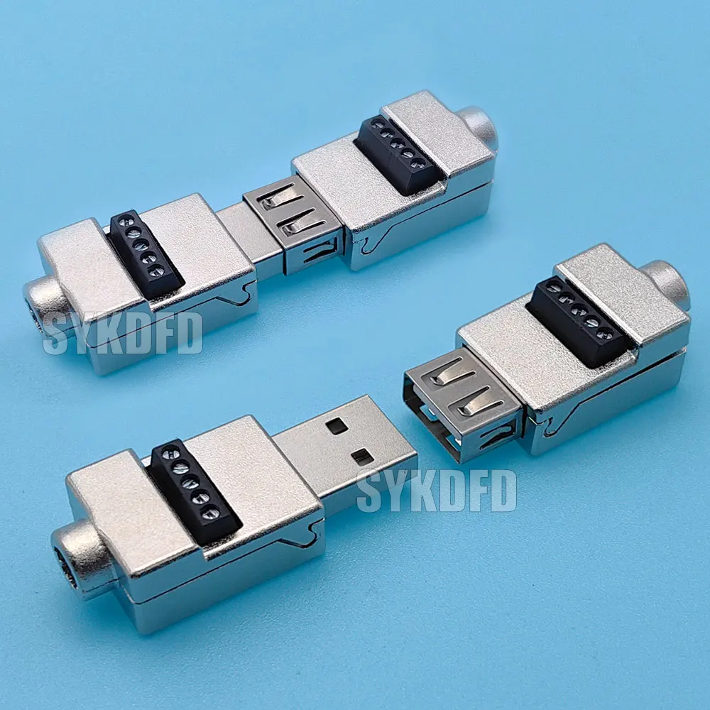 2Pcs USB 2.0 Type A Male Female Solderless Metal Shell Plug Fast Charging Cable USB2.0 DIY Extension Plug Port Socket
2Pcs USB 2.0 Type A Male Female Solderless Metal Shell Plug Fast Charging Cable USB2.0 DIY Extension Plug Port Socket