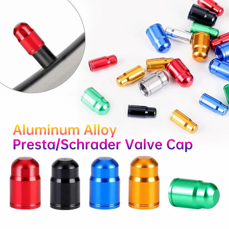 10 Pcs Aluminum Alloy Caps Bicycle Tire Valve Cap Protection Leakproof Presta or Schrader Valve Cap for Road Bike
10 Pcs Aluminum Alloy Caps Bicycle Tire Valve Cap Protection Leakproof Presta or Schrader Valve Cap for Road Bike
