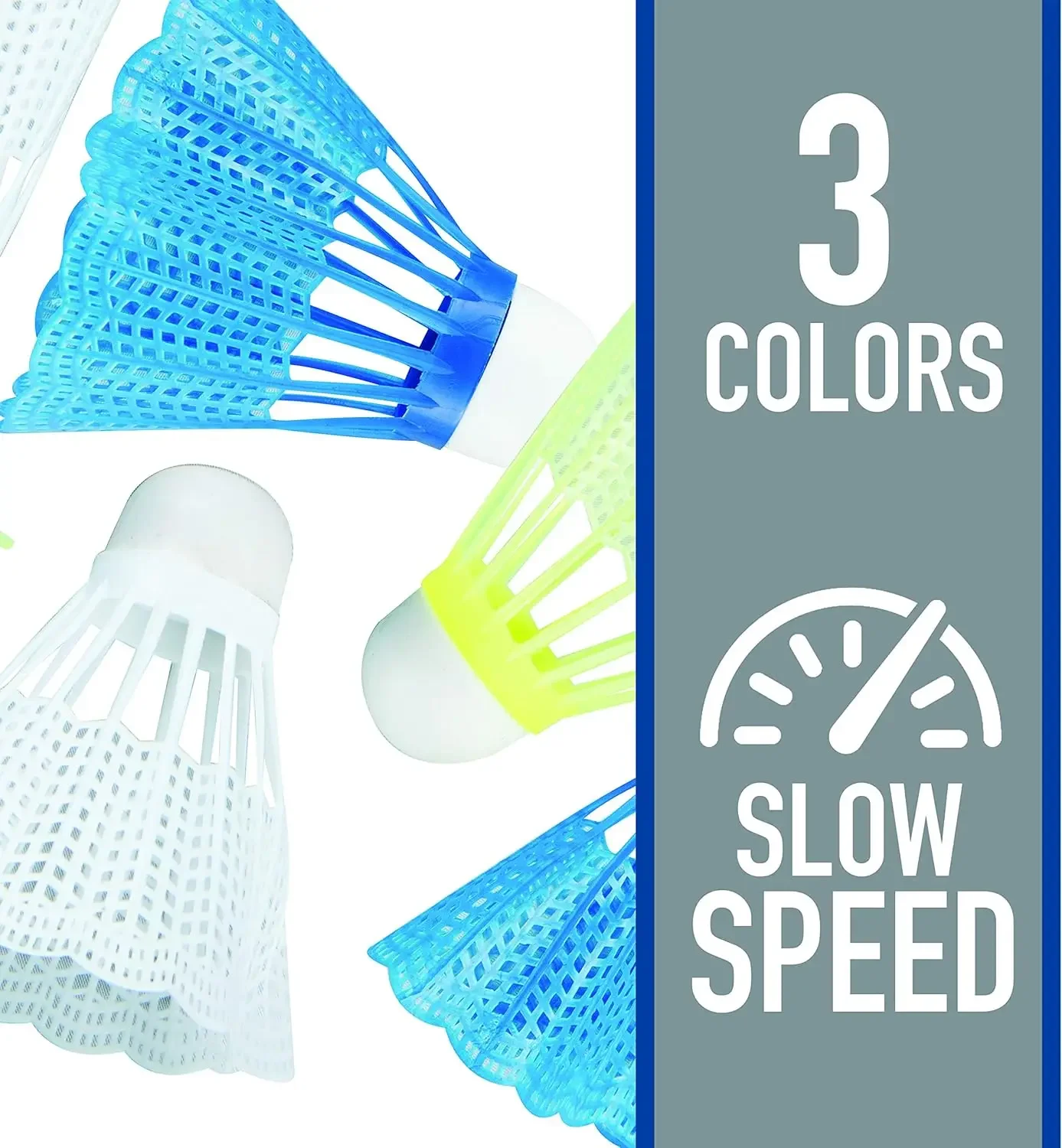 Badminton Shuttlecocks 3/6/12 Pack - Durable Plastic Birdies for Outdoor Backyard Play
Badminton Shuttlecocks 3/6/12 Pack - Durable Plastic Birdies for Outdoor Backyard Play