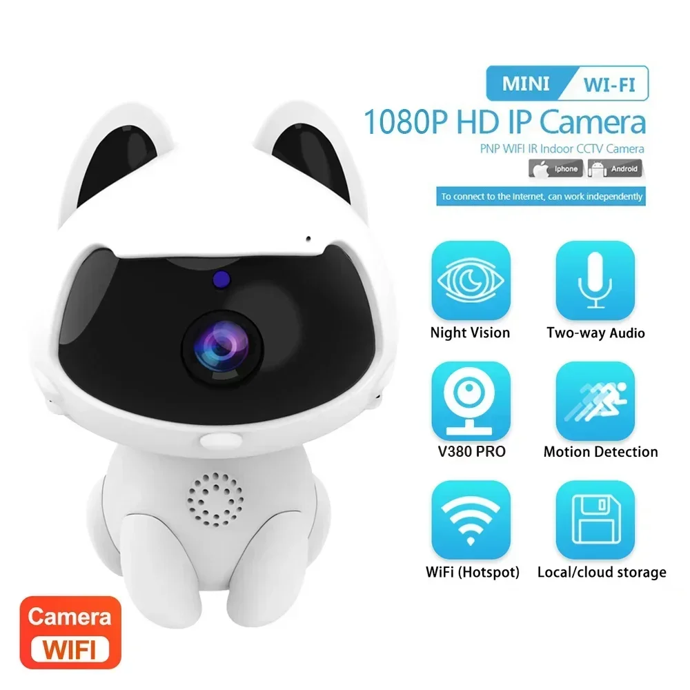 Mini HD WIFI Camera Lovely Voice Remote Video Calls Home Intelligent Monitoring Night Vision Surveillance Indoor Baby Monitor
Mini HD WIFI Camera Lovely Voice Remote Video Calls Home Intelligent Monitoring Night Vision Surveillance Indoor Baby Monitor