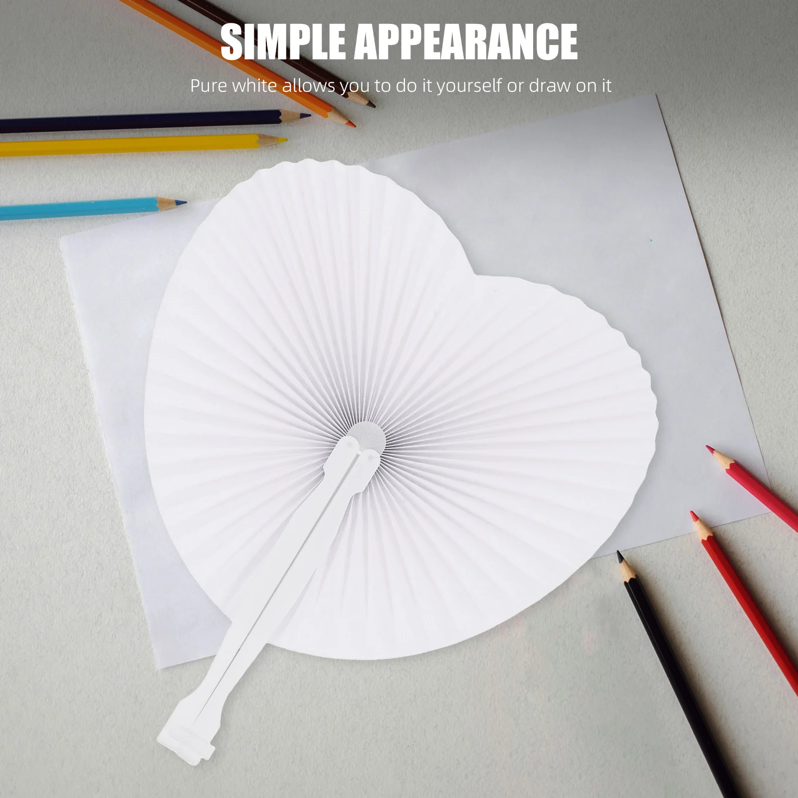 48 Pcs Heart-shaped Paper Fan Easy to Carry Fans Wedding Party Favors Round Respect Gifts Small Size
48 Pcs Heart-shaped Paper Fan Easy to Carry Fans Wedding Party Favors Round Respect Gifts Small Size