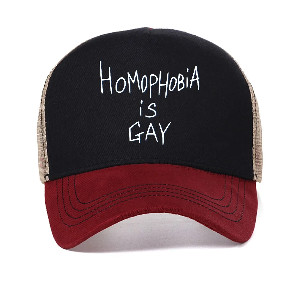 Men My Chemical Romance cap Homophobia Is Gay mesh baseball caps fashion casual breathable sun hats summer trucker hat
Men My Chemical Romance cap Homophobia Is Gay mesh baseball caps fashion casual breathable sun hats summer trucker hat