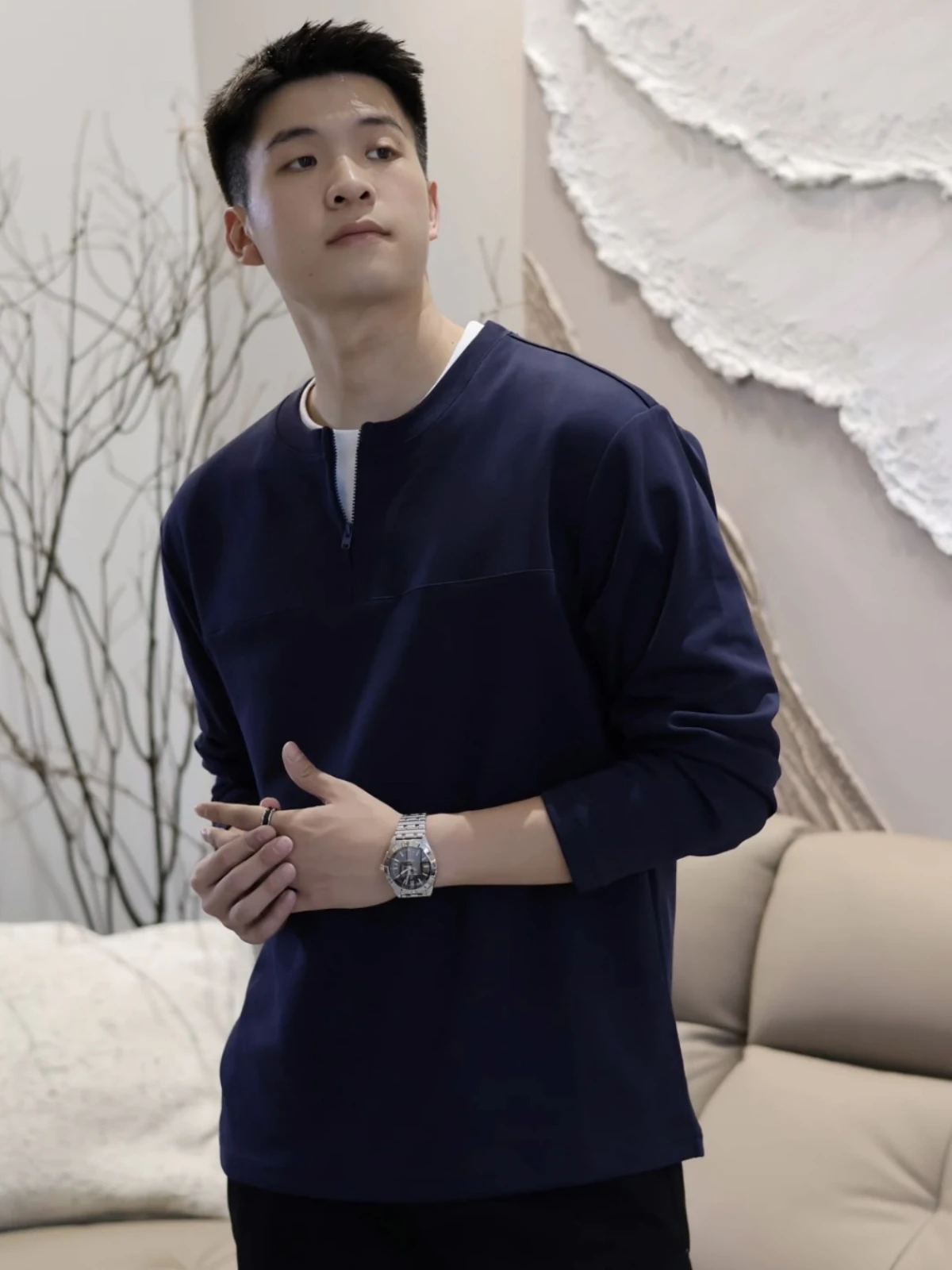 Осенний новый свитшот Sle Premium Feel в стиле пэчворк с застежкой-молнией, универсальный базовый слой для мужчин и женщин
Осенний новый свитшот Sle Premium Feel в стиле пэчворк с застежкой-молнией, универсальный базовый слой для мужчин и женщин