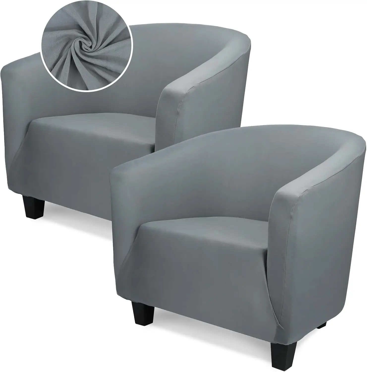 Club Chair Slipcover 1 Piece, 2Pa Thi Dark Gray Barrel Chair Slipcovers, Round Soft Armchair Sofa Cover Removable Couch
Club Chair Slipcover 1 Piece, 2Pa Thi Dark Gray Barrel Chair Slipcovers, Round Soft Armchair Sofa Cover Removable Couch