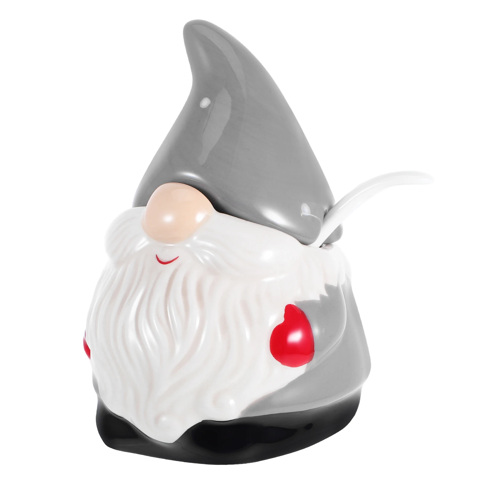Ceramic Spice Jar Santa Shape Salt Container Porcelain Kitchen Storage Box Lid Christmas Seasoning Jar Spice Container 
Ceramic Spice Jar Santa Shape Salt Container Porcelain Kitchen Storage Box Lid Christmas Seasoning Jar Spice Container