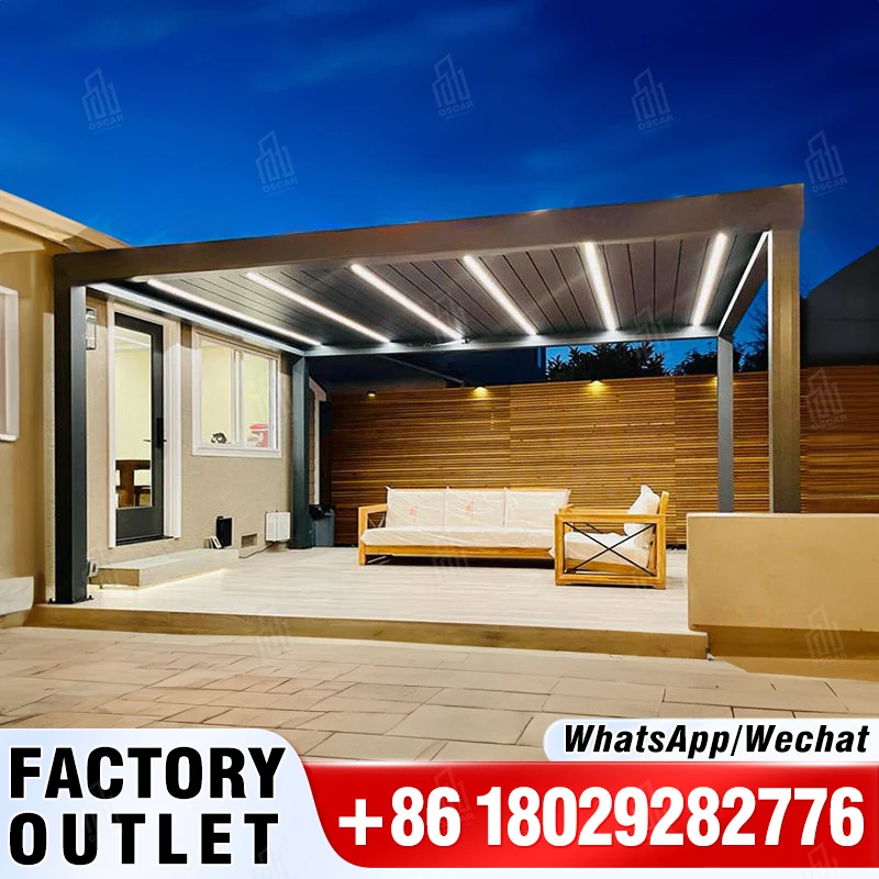 oscaracso Bioclimatique Waterproof Motorized Louver Roof Outdoor Gazebo Aluminium Modern Bioclimatic Pergola With Glass Door
oscaracso Bioclimatique Waterproof Motorized Louver Roof Outdoor Gazebo Aluminium Modern Bioclimatic Pergola With Glass Door