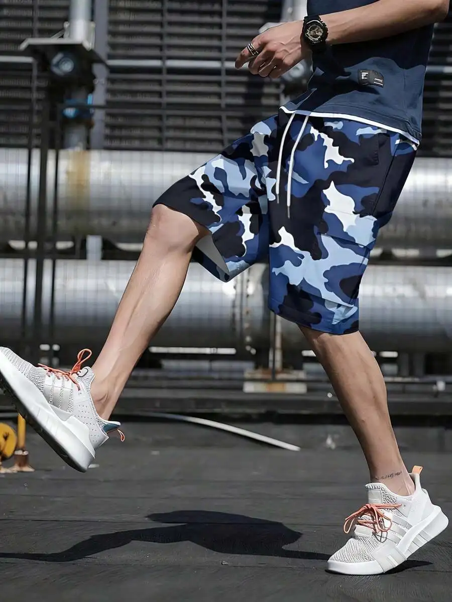Mens Blue Camo Cargo Shorts Streetwear Design Soft Lightweight Machine Washable
Mens Blue Camo Cargo Shorts Streetwear Design Soft Lightweight Machine Washable