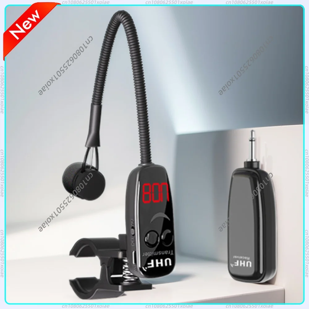 UHF Wireless Instruments Microphone Clip Flute Microphone Wireless Receiver and Transmitter for Flute Clarinet
UHF Wireless Instruments Microphone Clip Flute Microphone Wireless Receiver and Transmitter for Flute Clarinet