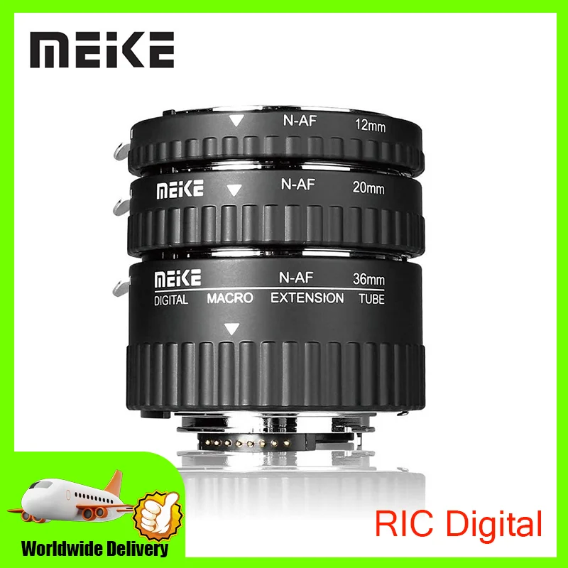 Комплект удлинительных макроколец с автофокусом Meike для Nikon F Mount D850 D780 D750 D3500 D3400 D5600 D7500 D7200 D7100 D80
Комплект удлинительных макроколец с автофокусом Meike для Nikon F Mount D850 D780 D750 D3500 D3400 D5600 D7500 D7200 D7100 D80