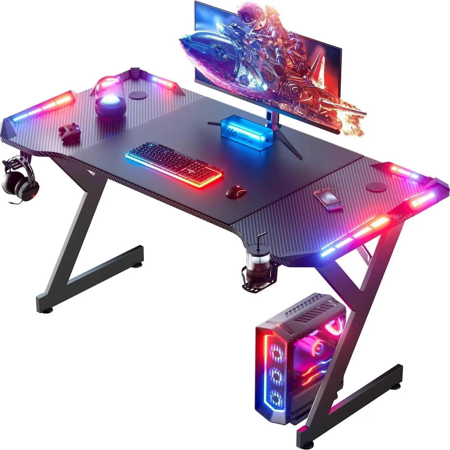 Игровой стол 55 дюймов с LED-подсветкой, эргономичный компьютерный игровой стол с поверхностью из углеродного волокна, прочный, для ПК, на заказ
Игровой стол 55 дюймов с LED-подсветкой, эргономичный компьютерный игровой стол с поверхностью из углеродного волокна, прочный, для ПК, на заказ