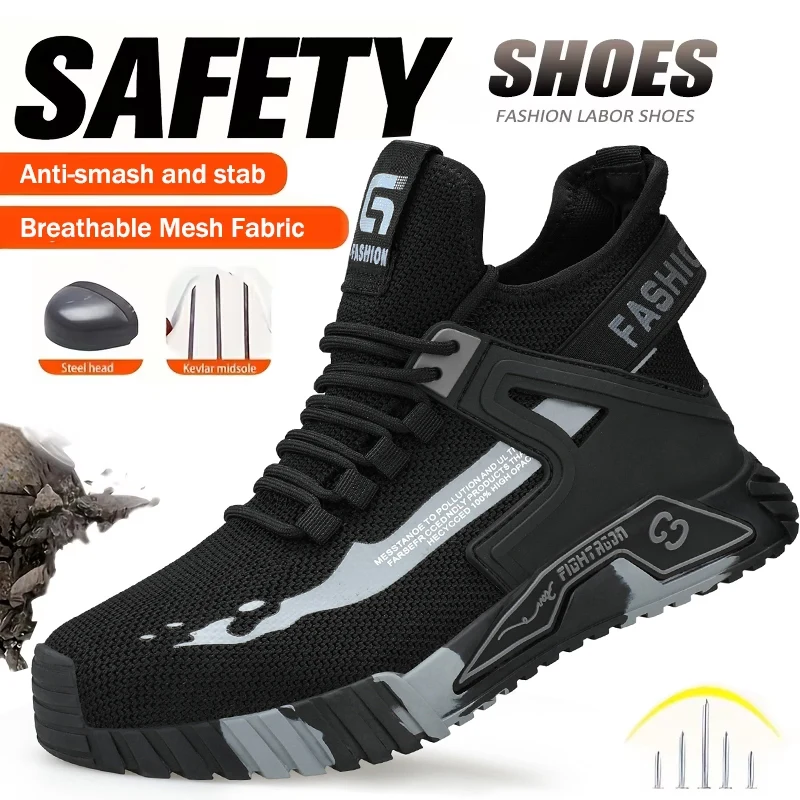Неразрушимые горные ботинки, защитная обувь со стальным носком, мужская рабочая обувь, кроссовки, противоударные, противопрокольные защитные ботинки, рабочие ботинки
Неразрушимые горные ботинки, защитная обувь со стальным носком, мужская рабочая обувь, кроссовки, противоударные, противопрокольные защитные ботинки, рабочие ботинки