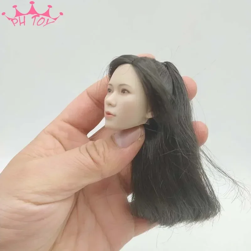 SUPER DUCK 1/6 SDH034A Asian Head Sculpt Ponytail Beauty Girl Model for 12in Phicen Tbleague Action Figure Toy
SUPER DUCK 1/6 SDH034A Asian Head Sculpt Ponytail Beauty Girl Model for 12in Phicen Tbleague Action Figure Toy