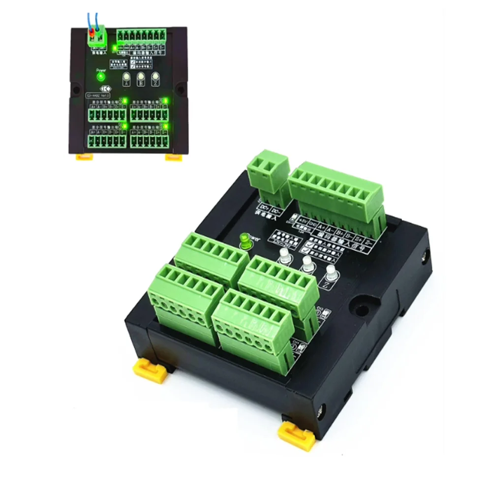 ABZ Encoder Pulse Signal Distribution Module connector 1 In 2 4 6 8 16 Out Differential Expander Multi Channel Converter
ABZ Encoder Pulse Signal Distribution Module connector 1 In 2 4 6 8 16 Out Differential Expander Multi Channel Converter