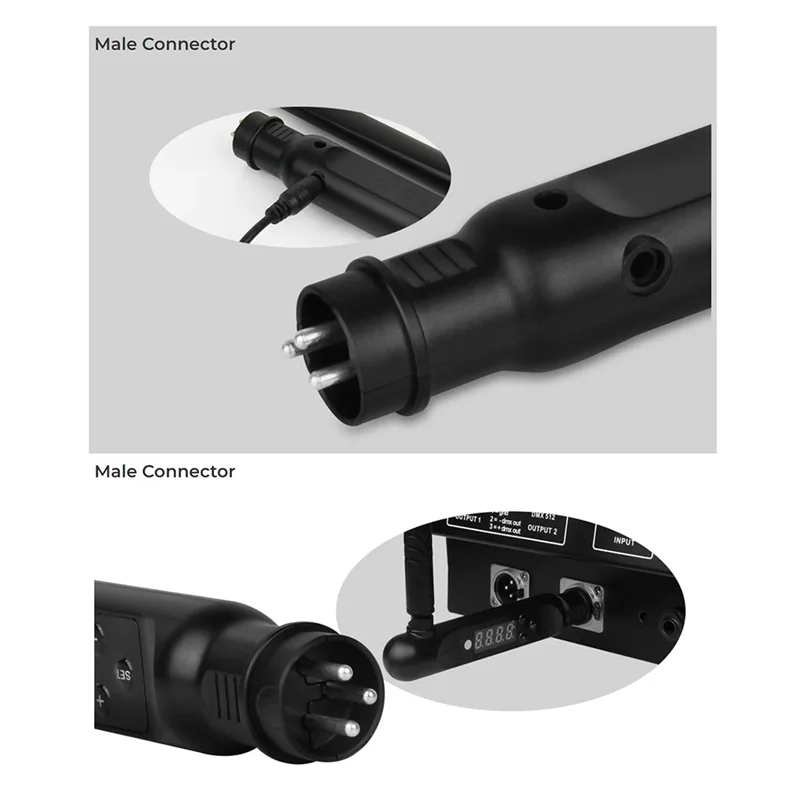 【Flash Sale】New FUTD01 2.4Ghz Wireless ISM Signal 3Pin XLR Transmitter DMX512 Receiver Adapter For Disco LED Stage PAR Effect Li
【Flash Sale】New FUTD01 2.4Ghz Wireless ISM Signal 3Pin XLR Transmitter DMX512 Receiver Adapter For Disco LED Stage PAR Effect Li