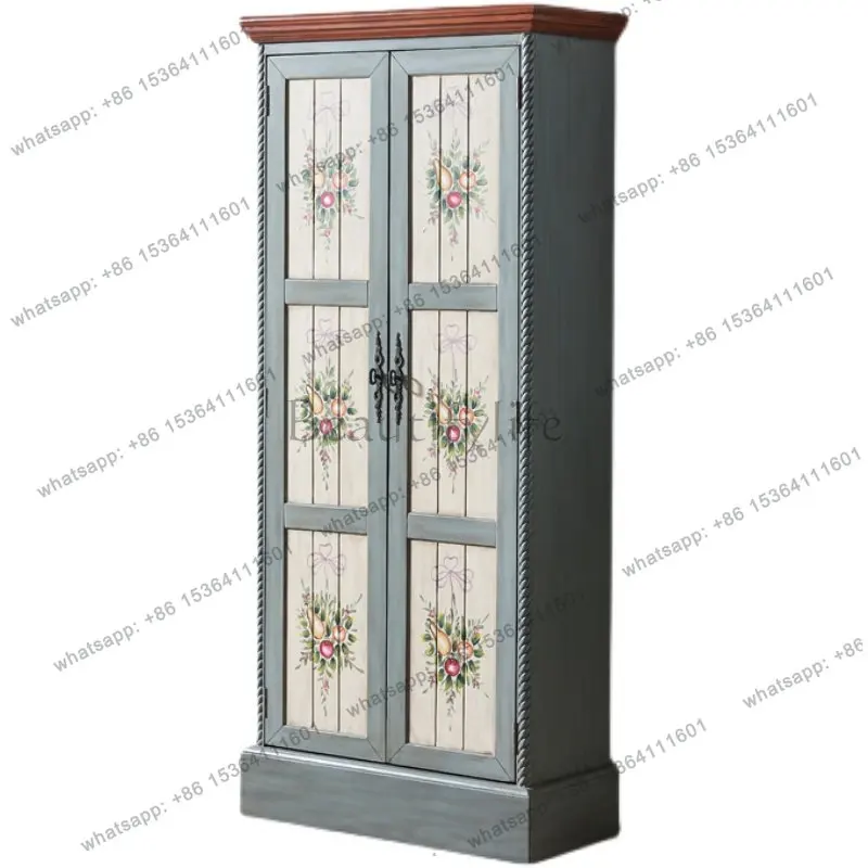 American retro large-capacity household solid wood entrance storage cabinet
American retro large-capacity household solid wood entrance storage cabinet