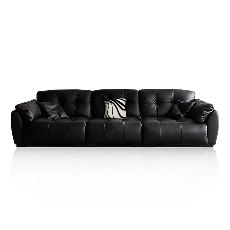 Italian minimalist first-layer cowhide sofa straight-row combination black high-back lazy modern high-end
Italian minimalist first-layer cowhide sofa straight-row combination black high-back lazy modern high-end