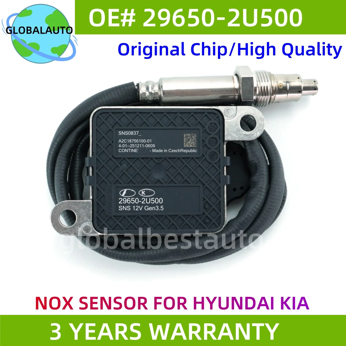 29650-2U500 296502U500 Original NEW Nitrogen Oxygen Nox Sensor For Hyundai Kia
29650-2U500 296502U500 Original NEW Nitrogen Oxygen Nox Sensor For Hyundai Kia