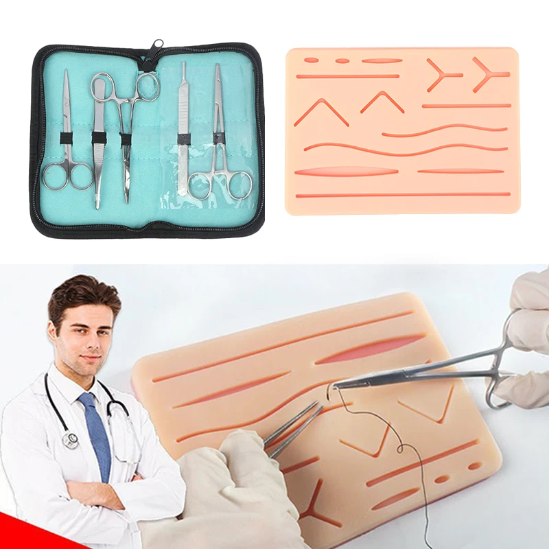 1 Set Surgical Suture Training Kit Skin Operate Suture Practice Model Training Pad Scissors Tool Set Teaching Equipment
1 Set Surgical Suture Training Kit Skin Operate Suture Practice Model Training Pad Scissors Tool Set Teaching Equipment