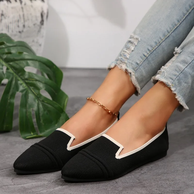 2025 NEW Classic Flat Shoes Women's Summer New Fashion Knitted Breathable Single Shoes Casual Comfortable Женская Обувь
2025 NEW Classic Flat Shoes Women's Summer New Fashion Knitted Breathable Single Shoes Casual Comfortable Женская Обувь