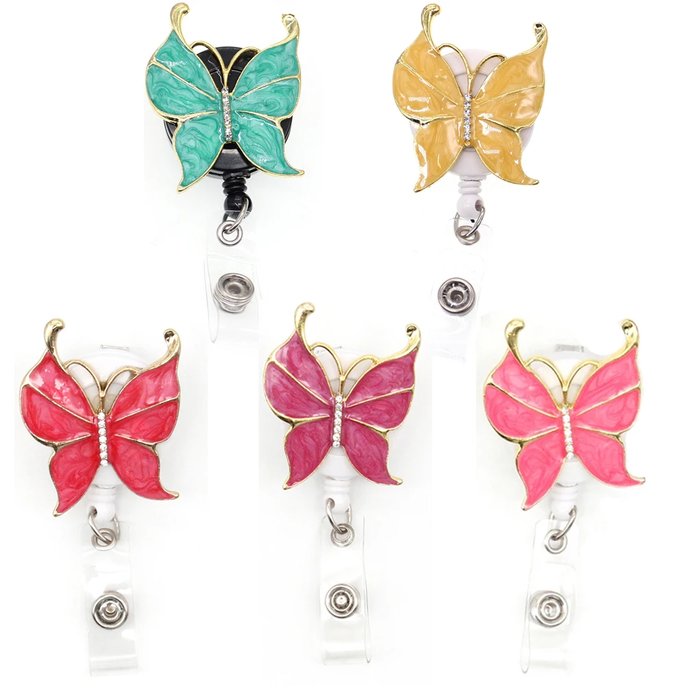 10 Pcs/Lot Free Shipping Colorful Enamel Butterfly Insect Retractable ID Badge Holder Reel
10 Pcs/Lot Free Shipping Colorful Enamel Butterfly Insect Retractable ID Badge Holder Reel