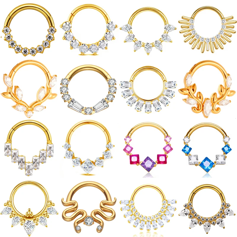1PC G23 Titanium Goth Nose Rings Septum Clicker Hinged Segment Ring Helix Conch Cartilage Daith Earrings Lobe Piercing Jewelry
1PC G23 Titanium Goth Nose Rings Septum Clicker Hinged Segment Ring Helix Conch Cartilage Daith Earrings Lobe Piercing Jewelry