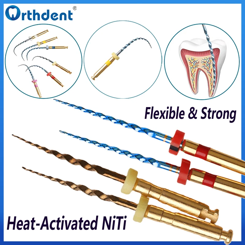 6pcs Dental Heat Activated Niti Blue/Gold Canal Root Files SX-F3 Engine Use 21mm 25mm for Root Canal Treatment Dentistry Tools
6pcs Dental Heat Activated Niti Blue/Gold Canal Root Files SX-F3 Engine Use 21mm 25mm for Root Canal Treatment Dentistry Tools