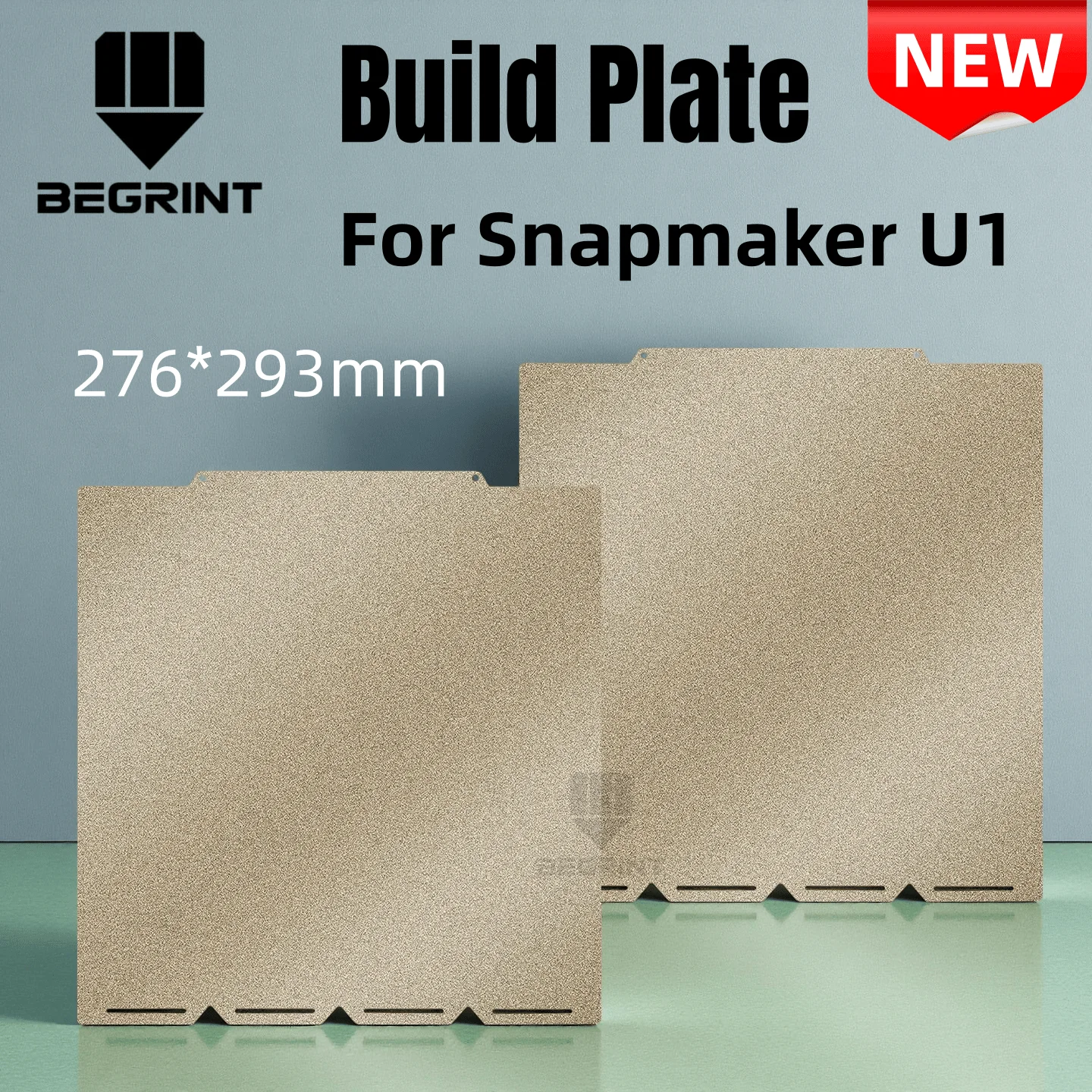 For Snapmaker U1 PEI Build Plate 276x293mm Thickening Super Adhension Plate Spring Steel PEI Bed for Snapmaker U1 3D Printer
For Snapmaker U1 PEI Build Plate 276x293mm Thickening Super Adhension Plate Spring Steel PEI Bed for Snapmaker U1 3D Printer