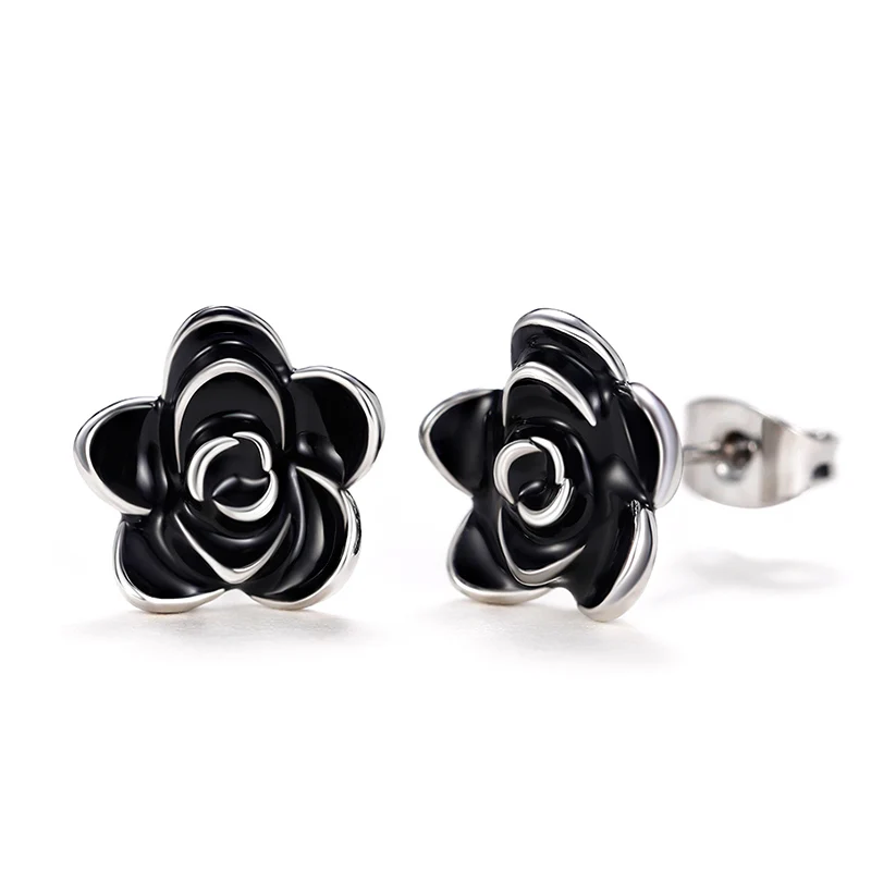 Huian Classic Camellia Flower Stud Earring Delicate Women Accessory Daily Wearing Party Earring with White/Black Flower Jewelry
Huian Classic Camellia Flower Stud Earring Delicate Women Accessory Daily Wearing Party Earring with White/Black Flower Jewelry