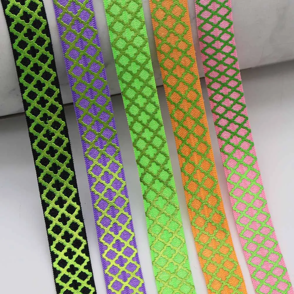 15mm Colorful Geometric FOE Ribbon Spandex Elastic Trim For DIY Craft Sewing Clothing Accessories
15mm Colorful Geometric FOE Ribbon Spandex Elastic Trim For DIY Craft Sewing Clothing Accessories