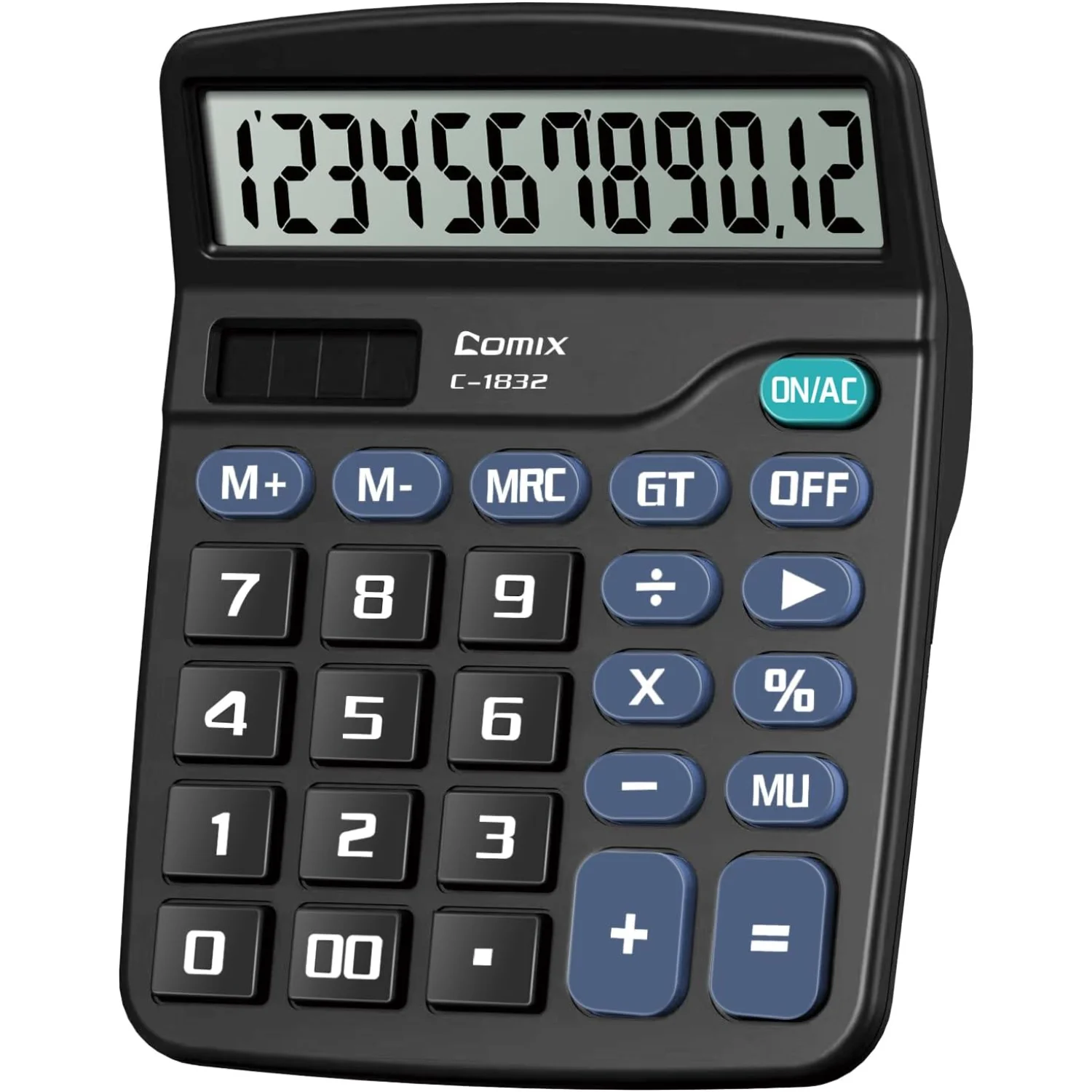 Desktop Calculator 12 Digit with Large LCD Display and Big Button, 12 Digits Baisc Calculator, Solar Battery Dual Powered, for O
Desktop Calculator 12 Digit with Large LCD Display and Big Button, 12 Digits Baisc Calculator, Solar Battery Dual Powered, for O