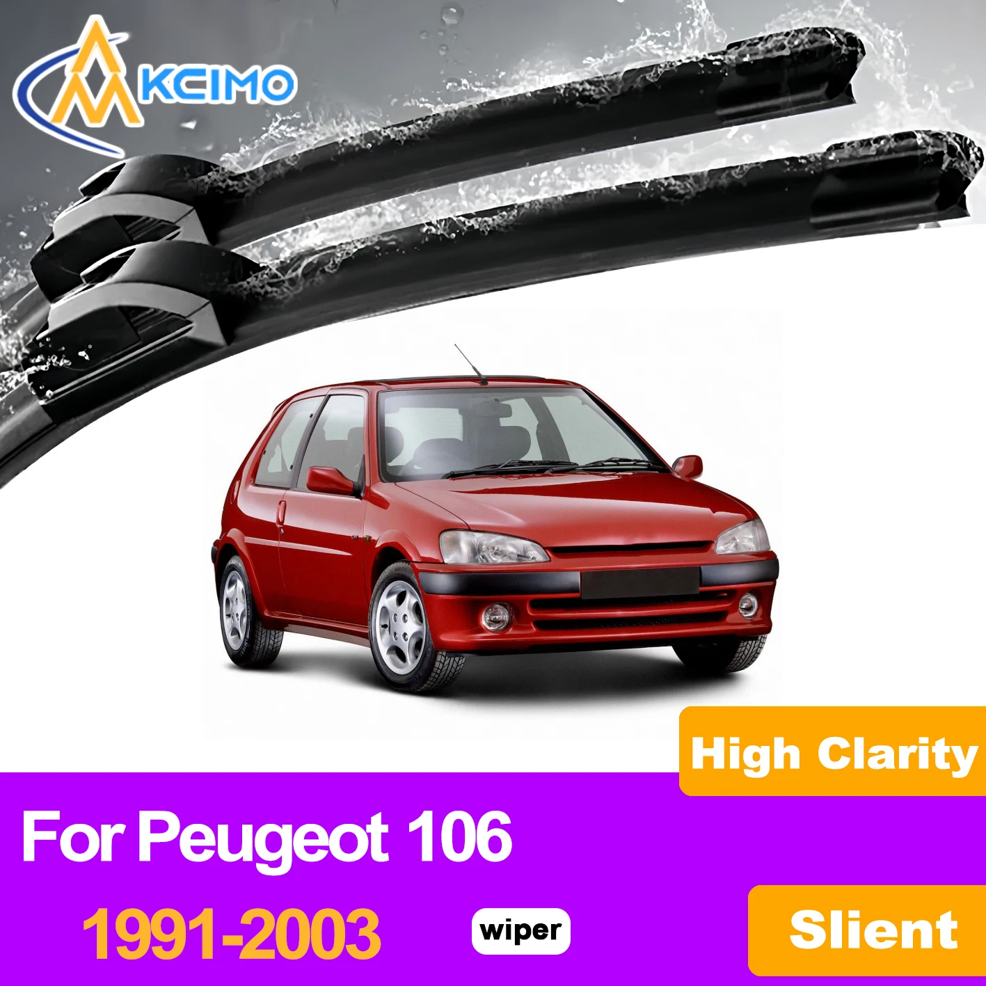 KCIMO 2PCS Front Windshield Wiper Blades For Peugeot 106 1991-2003, Premium Rubber Perfect Match Auto Accessories
KCIMO 2PCS Front Windshield Wiper Blades For Peugeot 106 1991-2003, Premium Rubber Perfect Match Auto Accessories