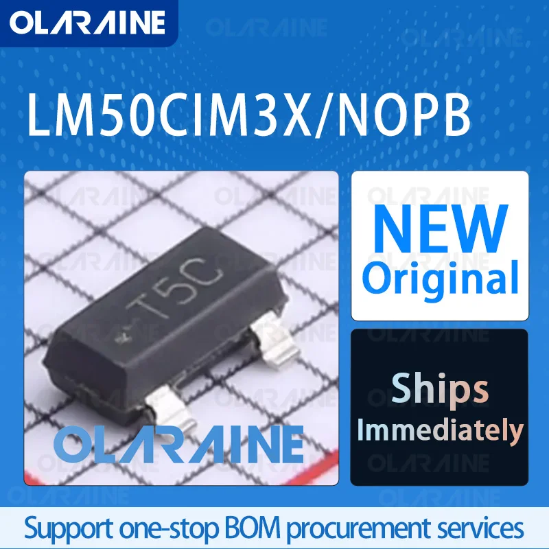 5/10/100Pcs LM50CIM3X/NOPB SOT-23-3 original ic chip A temperature sensor is mounted on the board RoHS Accuracy/-2 C Voltage-10V 
5/10/100Pcs LM50CIM3X/NOPB SOT-23-3 original ic chip A temperature sensor is mounted on the board RoHS Accuracy/-2 C Voltage-10V