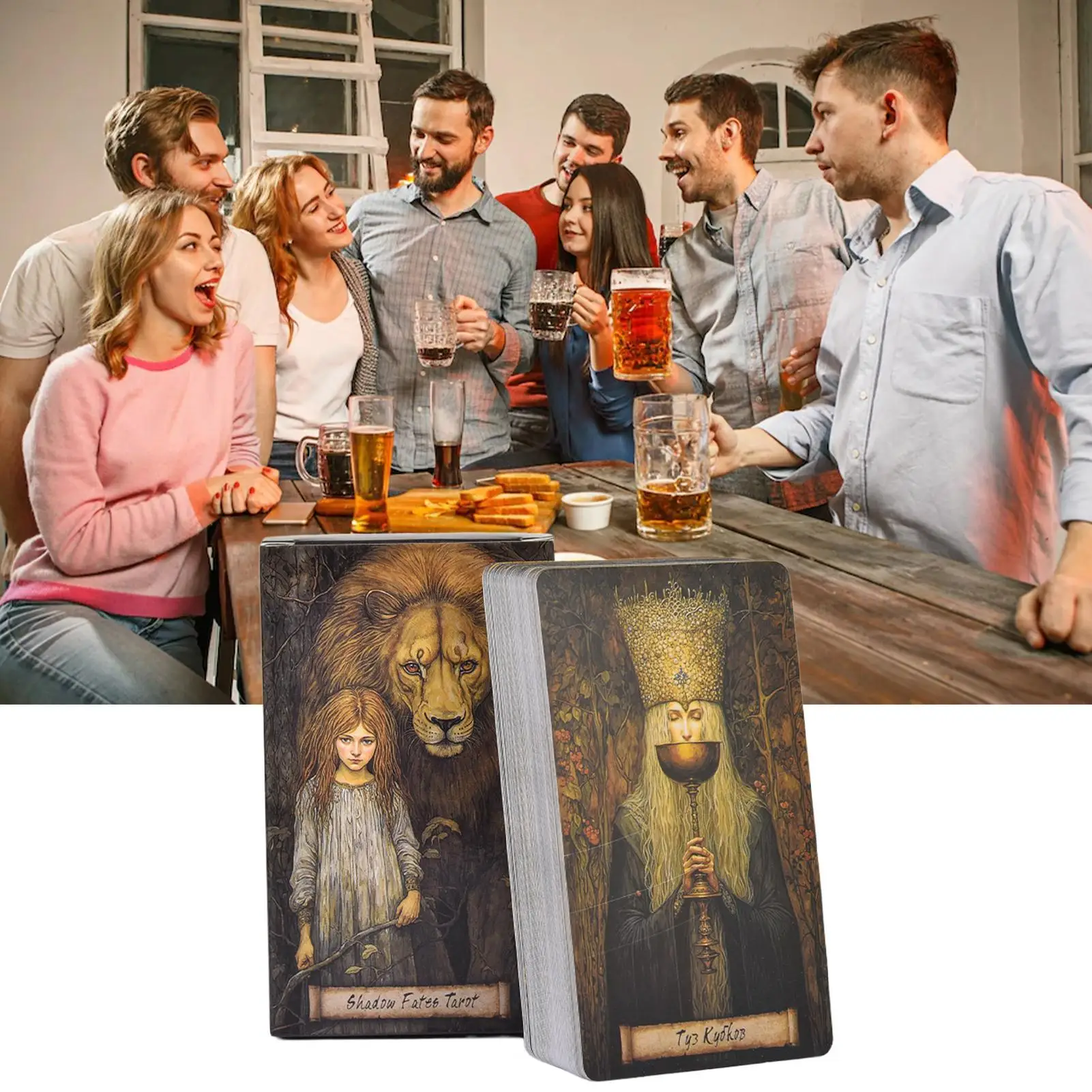 Новая колода карт Таро для семейных встреч, карточная игра для предсказаний и гаданий, настольная игра, праздничные игры, подарки на Рождество и Новый год
Новая колода карт Таро для семейных встреч, карточная игра для предсказаний и гаданий, настольная игра, праздничные игры, подарки на Рождество и Новый год