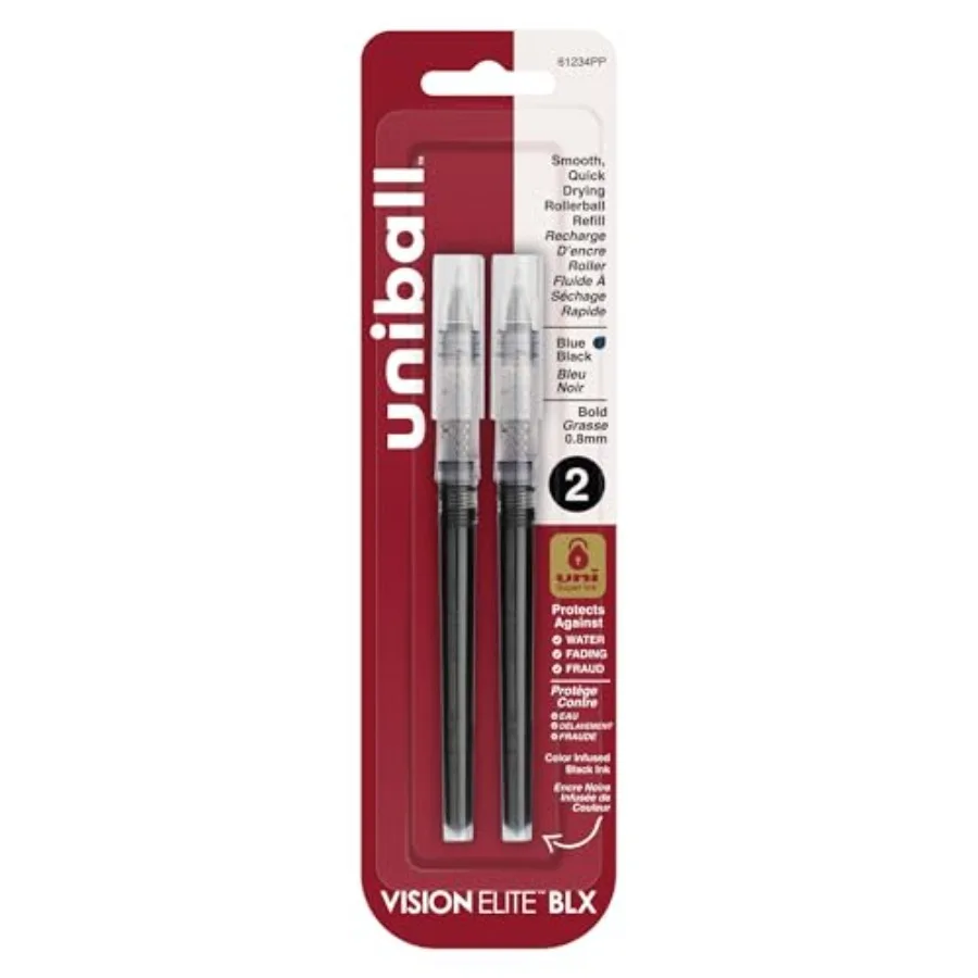 uniball Refill For Vision Elite Roller Ball Pens, Bold Conical Tip, Assorted Ink Colors, 2/pack
uniball Refill For Vision Elite Roller Ball Pens, Bold Conical Tip, Assorted Ink Colors, 2/pack