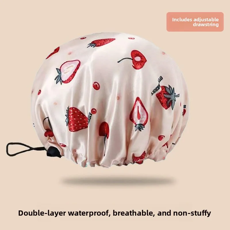 Adjustable Double Layer Bath Cap for Girls Waterproof Hair Cover for ower Wet Proof Hair Mask Special for Children Girls
Adjustable Double Layer Bath Cap for Girls Waterproof Hair Cover for ower Wet Proof Hair Mask Special for Children Girls