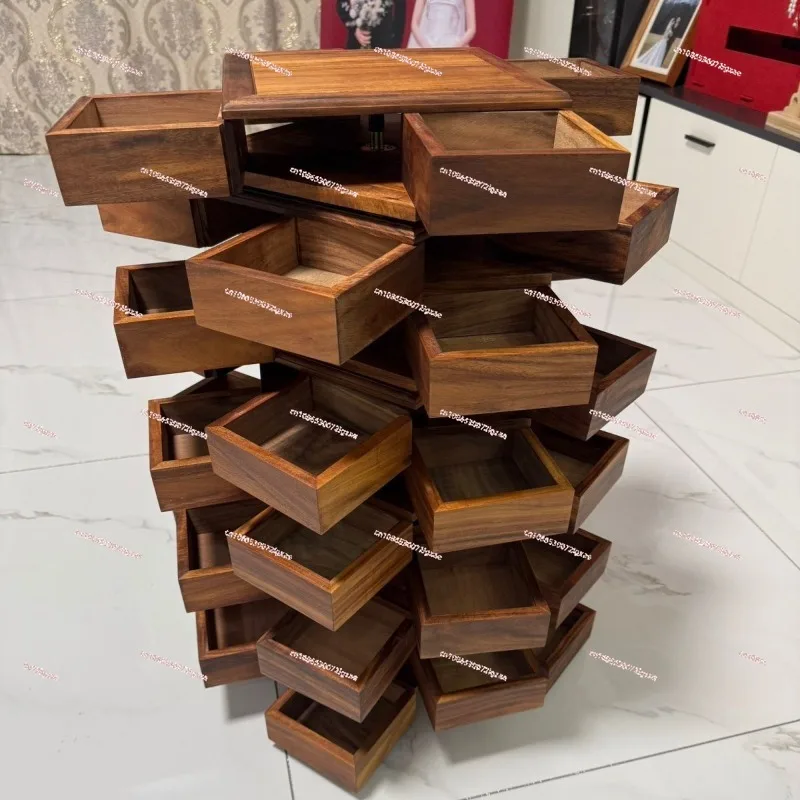 South American walnut Luban rotating mechanism box storage tea set jewelry bracelet Wenwan walnut storage
South American walnut Luban rotating mechanism box storage tea set jewelry bracelet Wenwan walnut storage