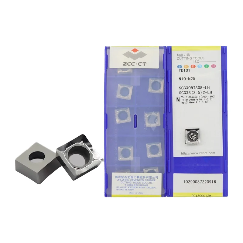 Original ZCCCT carbide insert SCGX09T302-LH SCGX09T304-LH SCGX09T308-LH YD101 for Cutting Tools
Original ZCCCT carbide insert SCGX09T302-LH SCGX09T304-LH SCGX09T308-LH YD101 for Cutting Tools