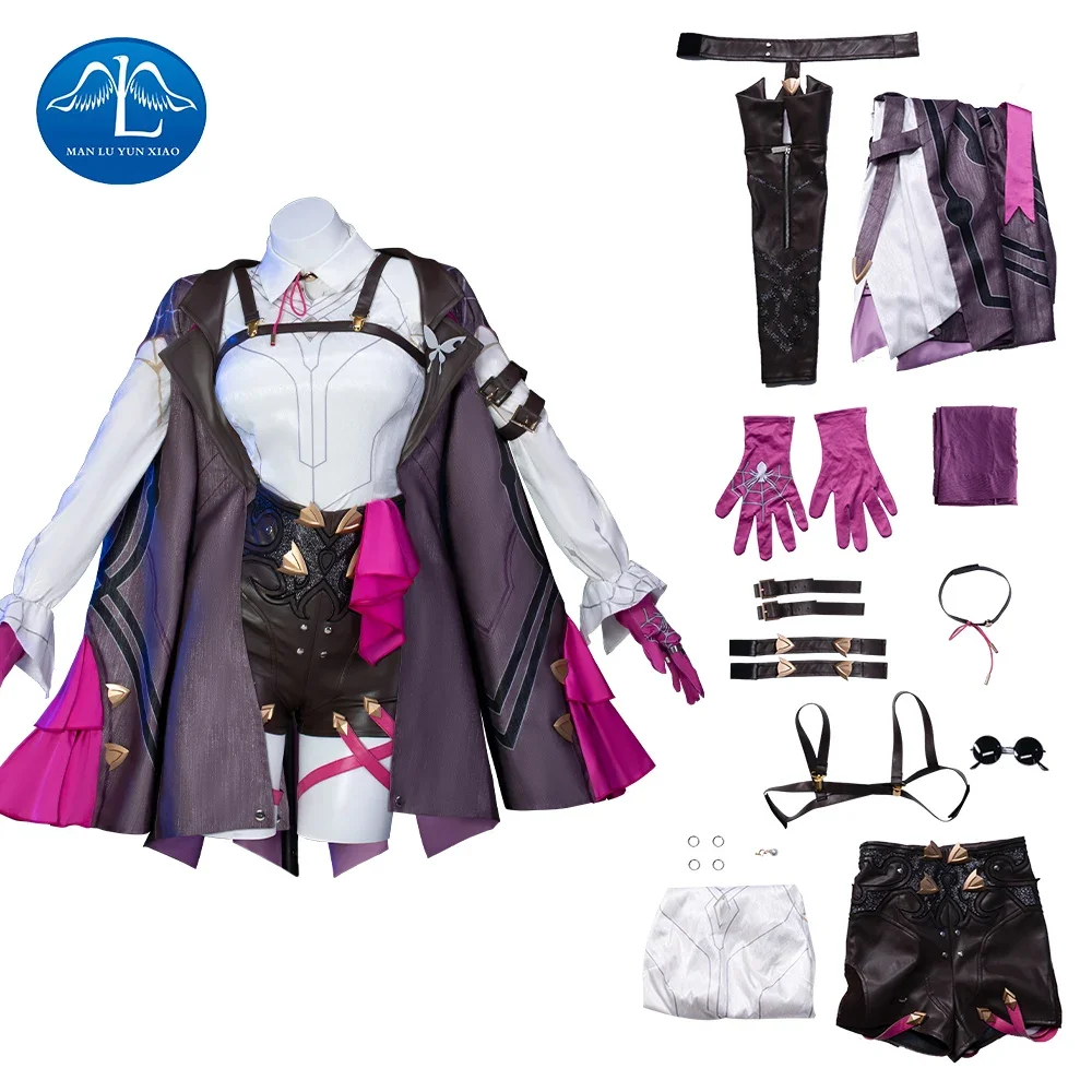 Game Honkai Star Rail Kafka Cosplay Anime Cosplay Costume Kafka Uniform Full Suit Halloween Party Costume Clothes for Women
Game Honkai Star Rail Kafka Cosplay Anime Cosplay Costume Kafka Uniform Full Suit Halloween Party Costume Clothes for Women