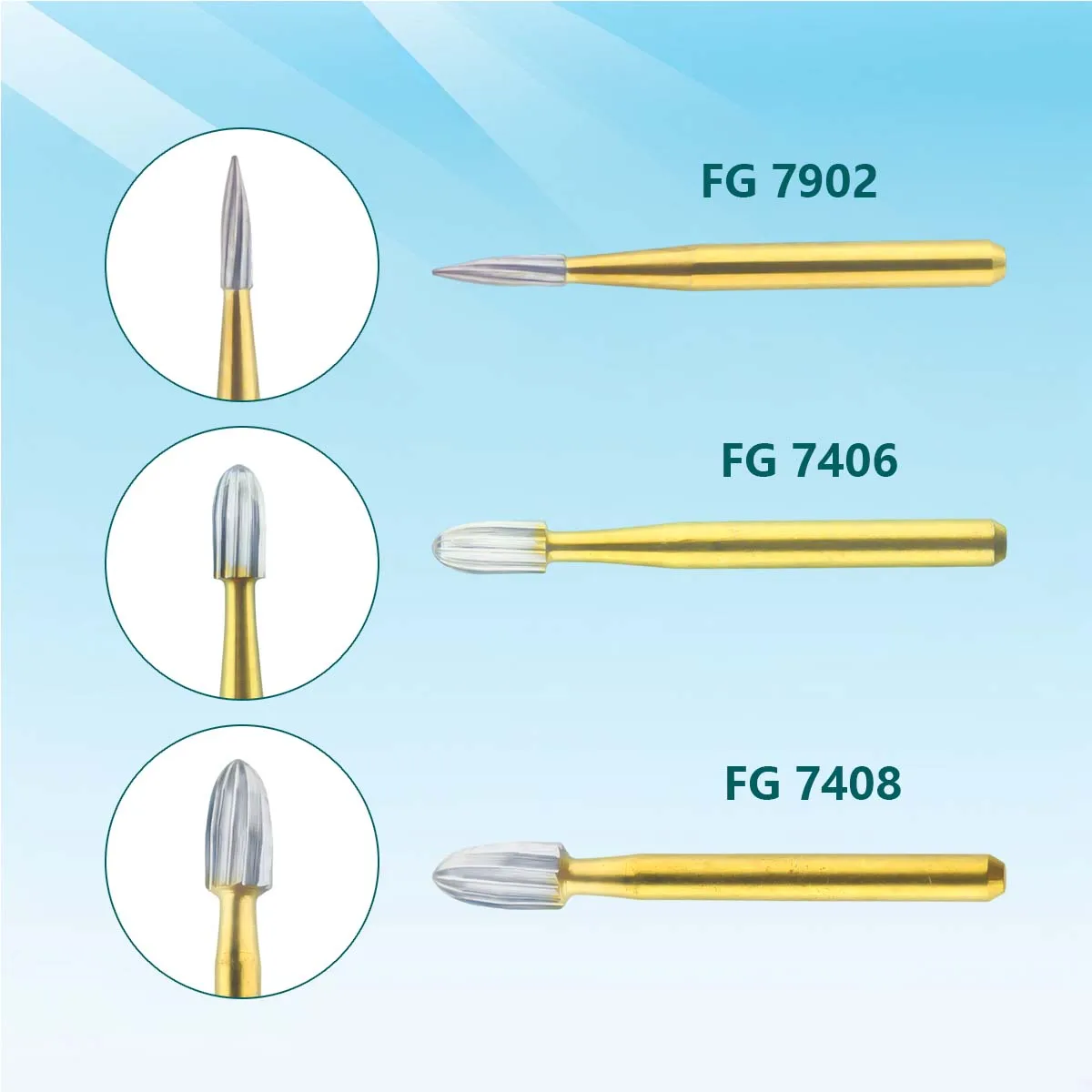 10Pcs/Box Dental Tungsten Carbide Trimming Finishing Drill FG7406/ FG7408/ FG7902 for Dentist Finishing Polishing Tools
10Pcs/Box Dental Tungsten Carbide Trimming Finishing Drill FG7406/ FG7408/ FG7902 for Dentist Finishing Polishing Tools