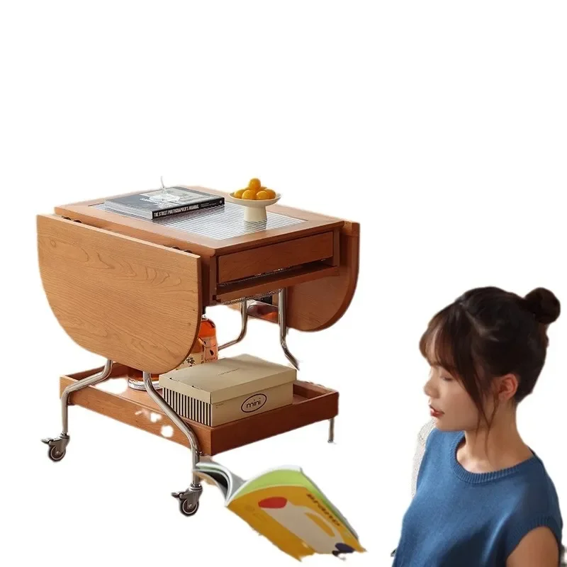 coffee table movable folding, coffee table solid wood small apartment, living room cherry wood, side table cart
coffee table movable folding, coffee table solid wood small apartment, living room cherry wood, side table cart