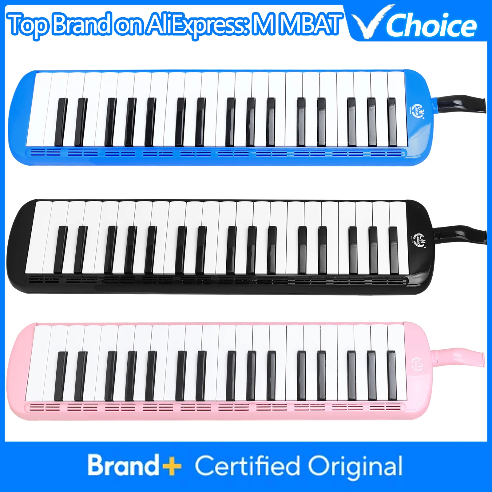 M MBAT 37-Key Melodica with EVA Case ABS Resin Body Piano Keyboard Mouth Organ Harmonica for Beginners Students Performance
M MBAT 37-Key Melodica with EVA Case ABS Resin Body Piano Keyboard Mouth Organ Harmonica for Beginners Students Performance