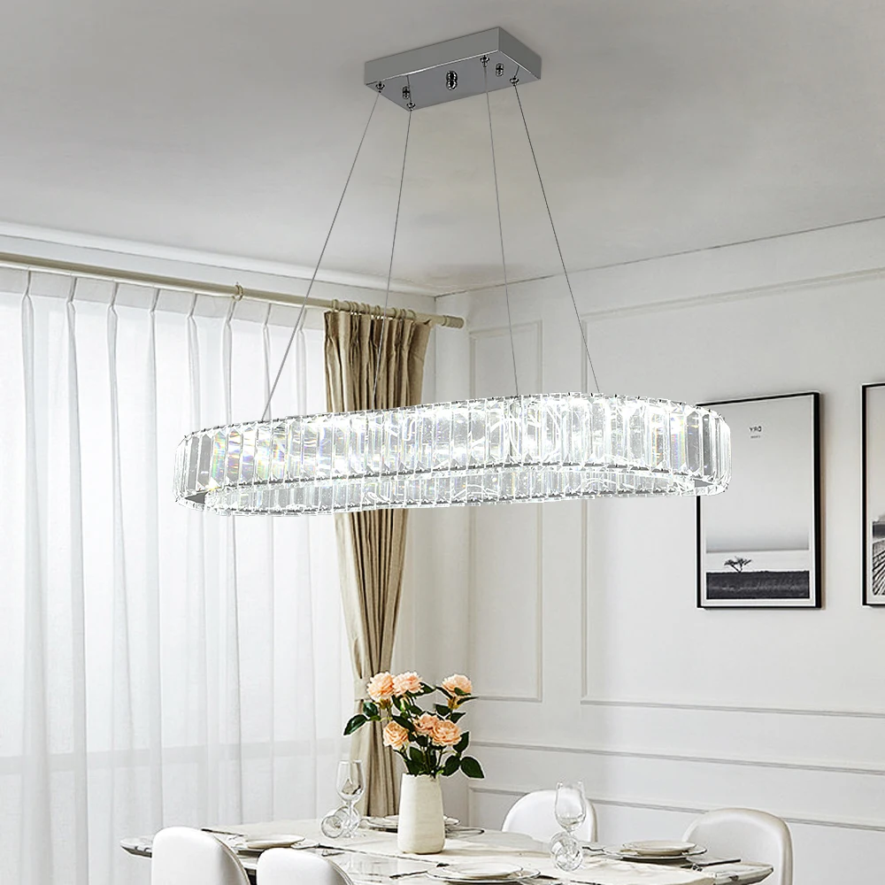 GreeLustr Modern Luxury Crystal Oval Design Led Chandelier Ceiling Lamp Nordic Pendant Hanging Light Fixture Living Bedroom
GreeLustr Modern Luxury Crystal Oval Design Led Chandelier Ceiling Lamp Nordic Pendant Hanging Light Fixture Living Bedroom