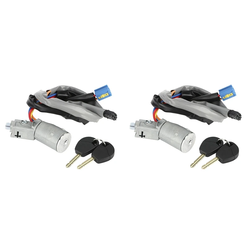 2X Car Ignition Key Auto Ignition Lock Starter Switch With 4 Keys 4162.CF Fits For Citroen Berlingo Peugeot Partner
2X Car Ignition Key Auto Ignition Lock Starter Switch With 4 Keys 4162.CF Fits For Citroen Berlingo Peugeot Partner