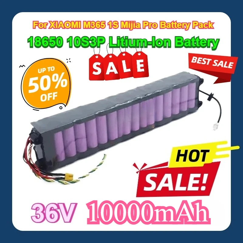 For XIAOMI M365 1S Mijia Pro Battery Pack With Bluetooth Communication 18650 10S3P 36V 10000mAh Litium-Ion 10Ah Battery
For XIAOMI M365 1S Mijia Pro Battery Pack With Bluetooth Communication 18650 10S3P 36V 10000mAh Litium-Ion 10Ah Battery