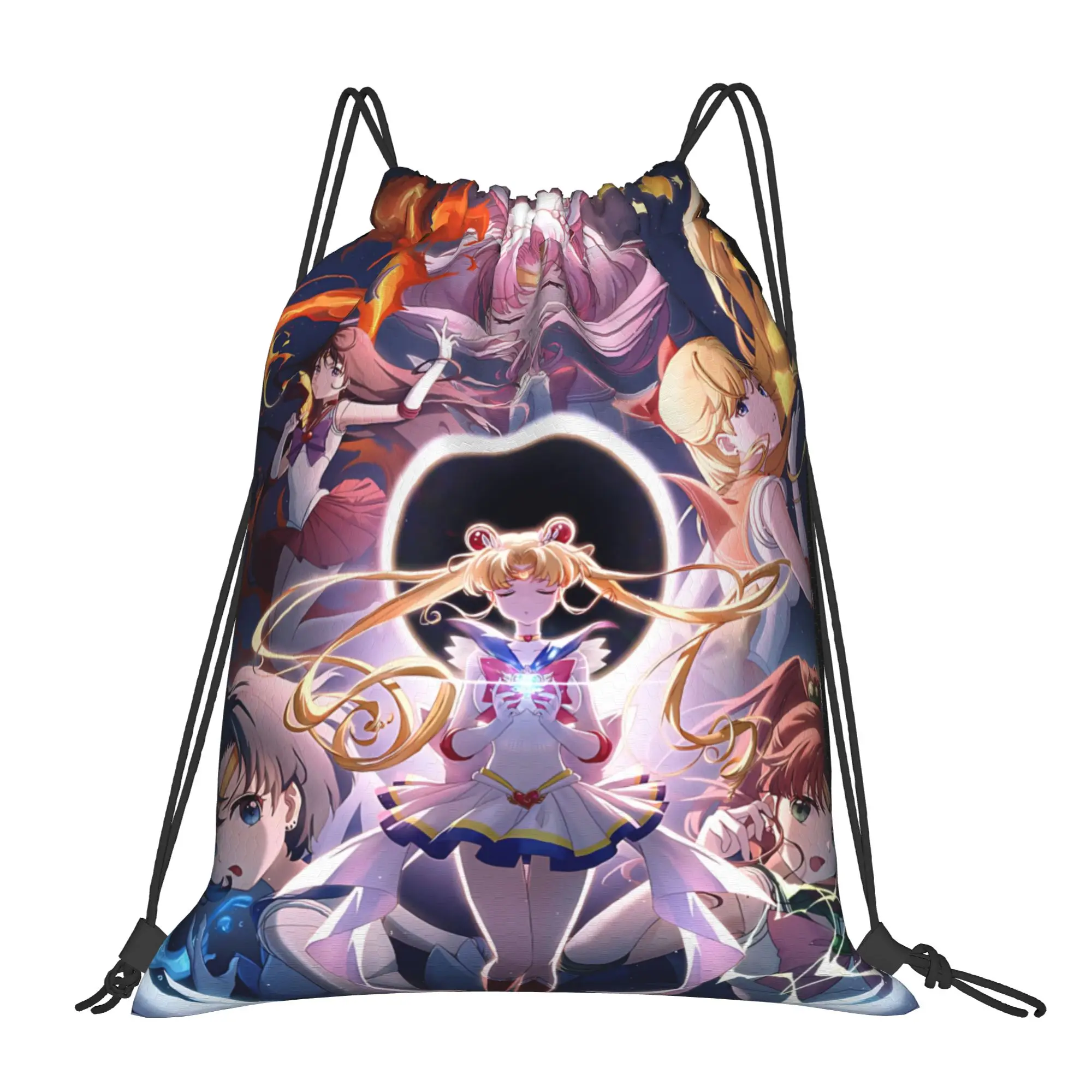 1 pc Magical Girls Anime Sailor Moon Print Drawstring Bags Men Women Storage Backpack Teenager Travel Bag
1 pc Magical Girls Anime Sailor Moon Print Drawstring Bags Men Women Storage Backpack Teenager Travel Bag