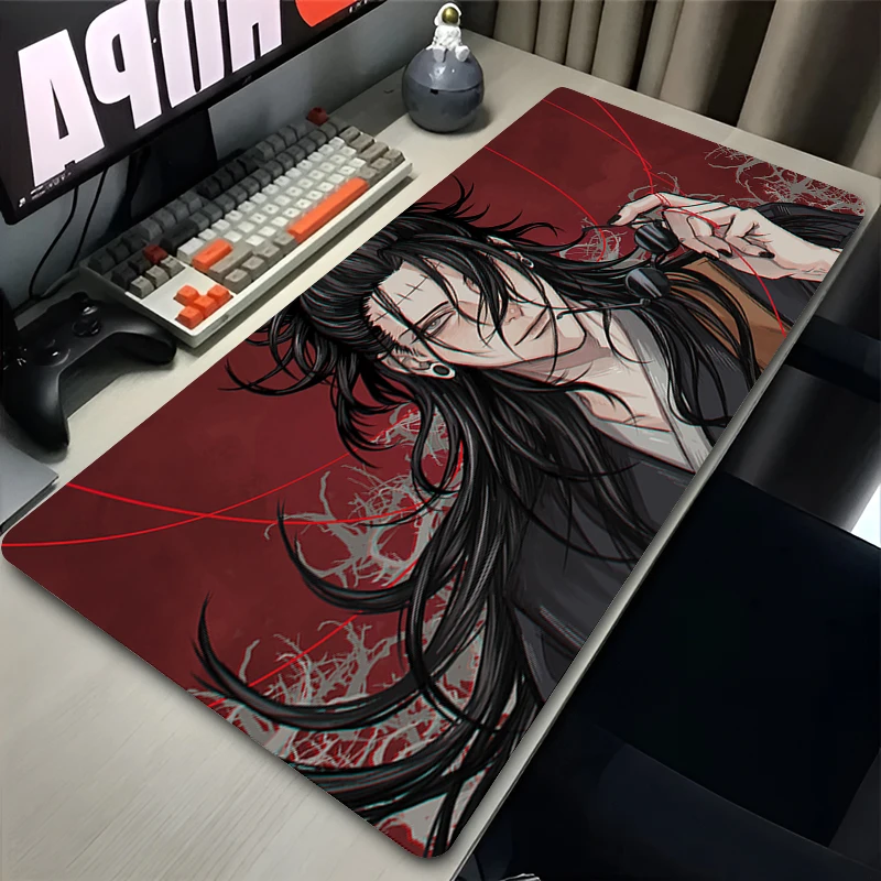 Anti-slip Gaming Desk Mat with Stitched Edges, Moody Red and Black Anime Male Character Design Mouse Pad for Home Office Use
Anti-slip Gaming Desk Mat with Stitched Edges, Moody Red and Black Anime Male Character Design Mouse Pad for Home Office Use