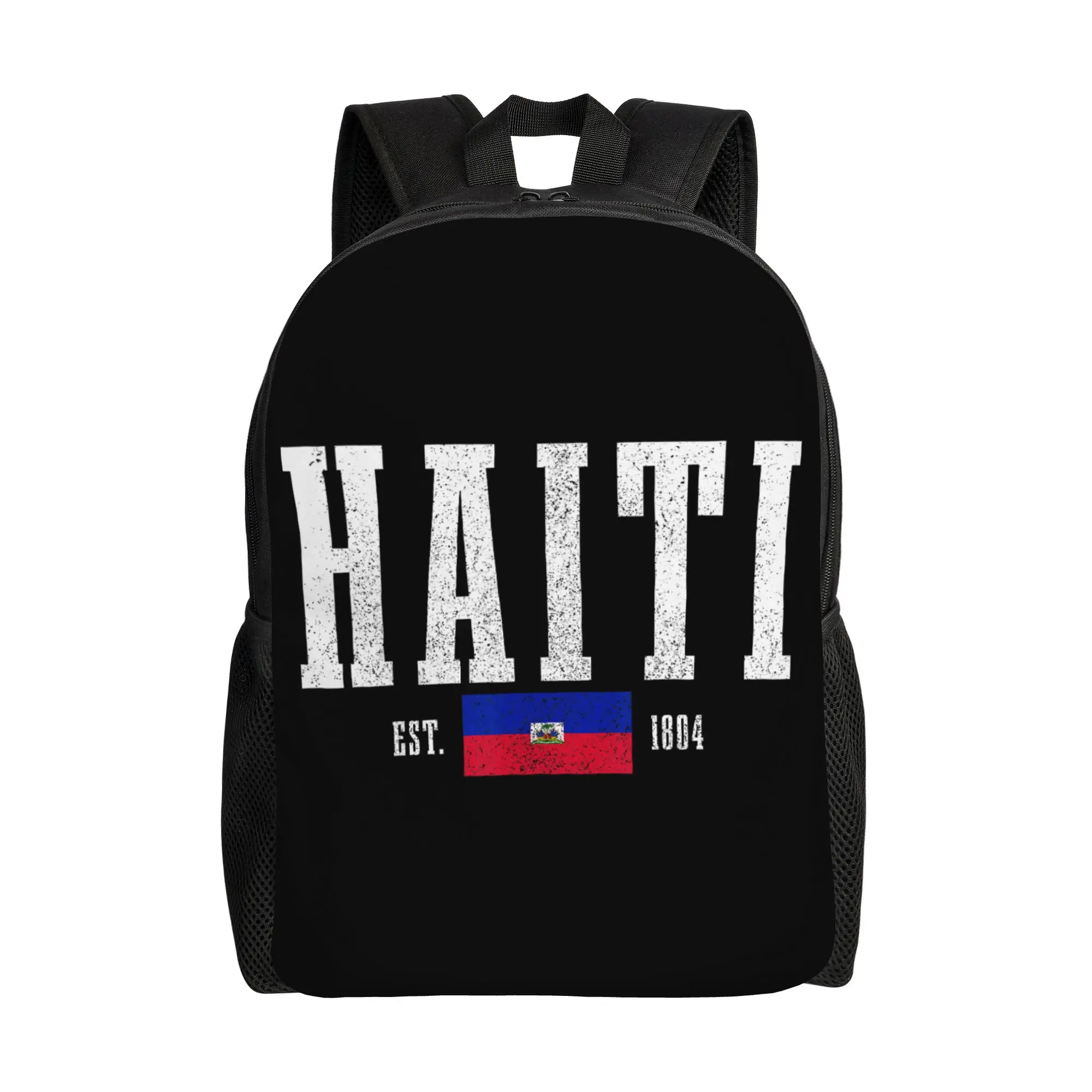 Haiti Est. 1804 Haitian Flag Backpack Female Polyester Sport Backpacks Large Casual School Bags Rucksack
Haiti Est. 1804 Haitian Flag Backpack Female Polyester Sport Backpacks Large Casual School Bags Rucksack